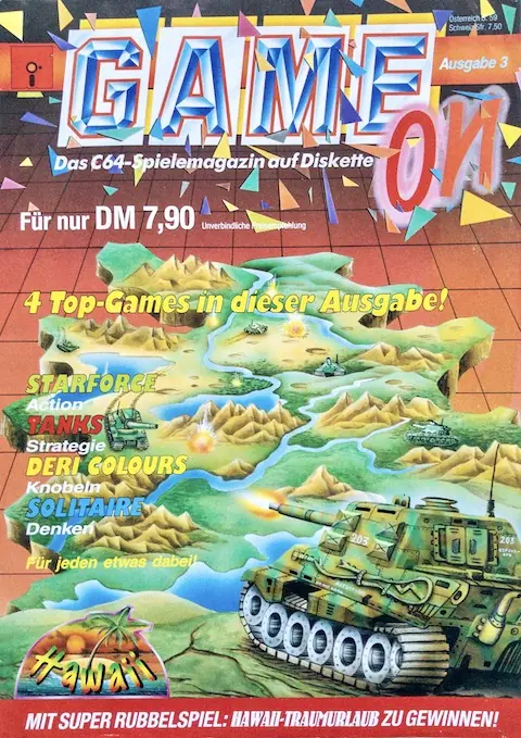 Game on magazine cover